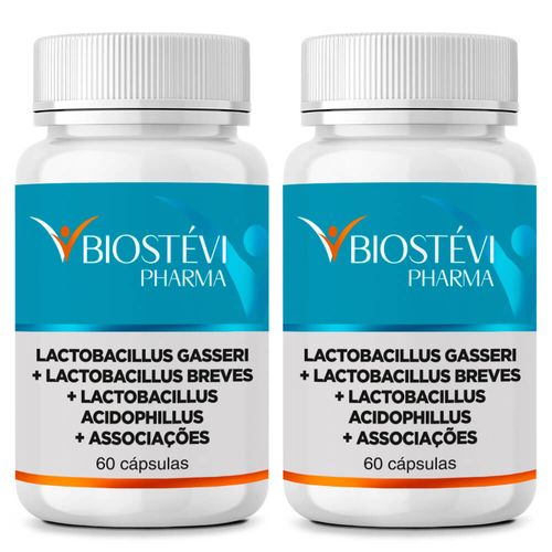 2376 - Kit 2 Potes de Lactobacillus para Emagrecimento 60 Cápsulas