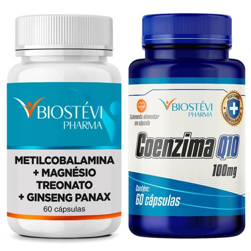 2373 - Kit Suplemento para Saúde Cerebral + Coenzima Q10 100mg