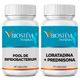 2244 - Kit Sinusite Alérgica Pool de Bifidobacterium + Composto Anti Alérgico - Loratadina + Prednisona