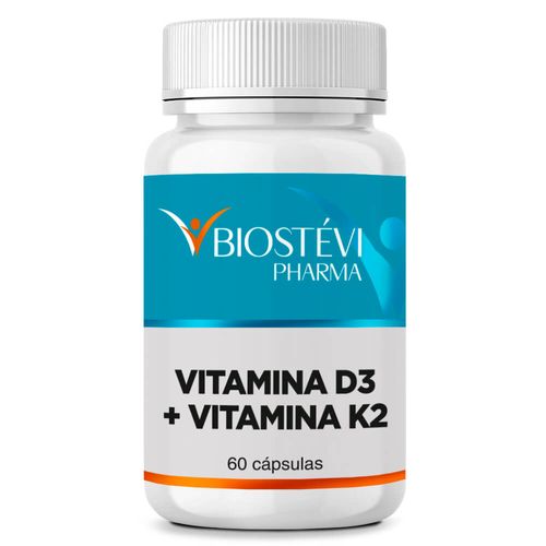 2163 - Vitamina D3 2000ui + K2 50mcg 60 Cápsulas