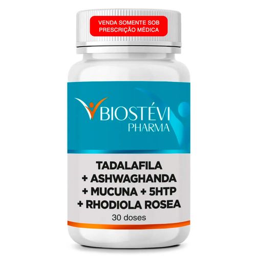 2362-Composto-para-Disfuncao-Eretil-por-Ansiedade-Tadalafila-+-Ashwaghanda-+-Mucuna-+-Rhodiola-Rosea+-5HTP-30-Doses